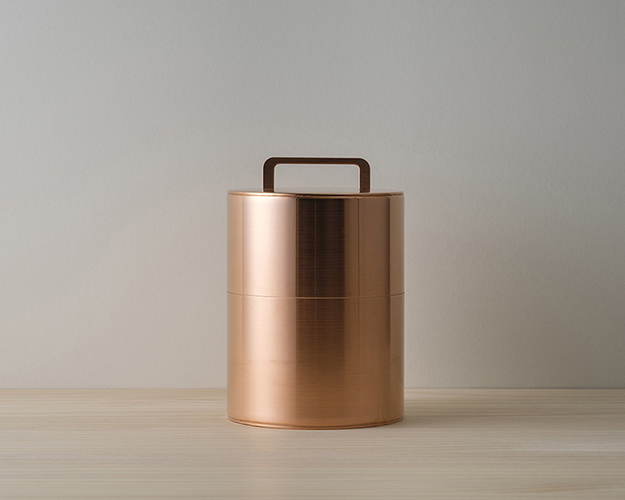 茶筒の開化堂 | Copper Coffee 200g w/handle with coffee spoon